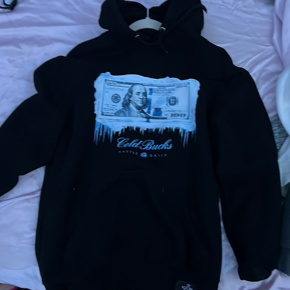 Black oversized hoodie